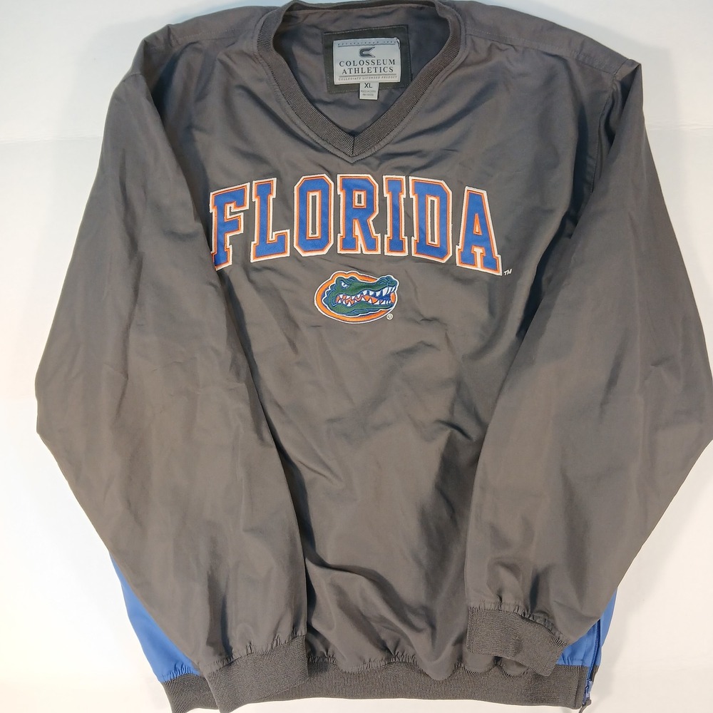 Florida Gators Mens Jacket XL Blue Grey Athletic Outdoors Workout Gym‎ Hiking